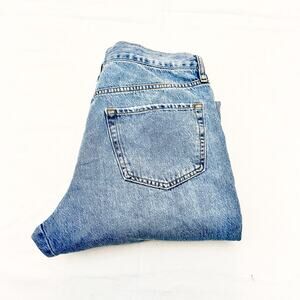 Frame Light Wash Denim Jogger LLJ576 Zip Fly Chill Color Size 29